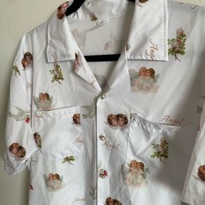cherub button down blouse